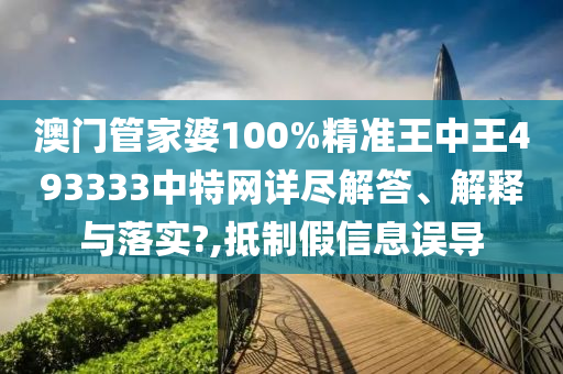澳门管家婆100%精准王中王493333中特网详尽解答、解释与落实?,抵制假信息误导